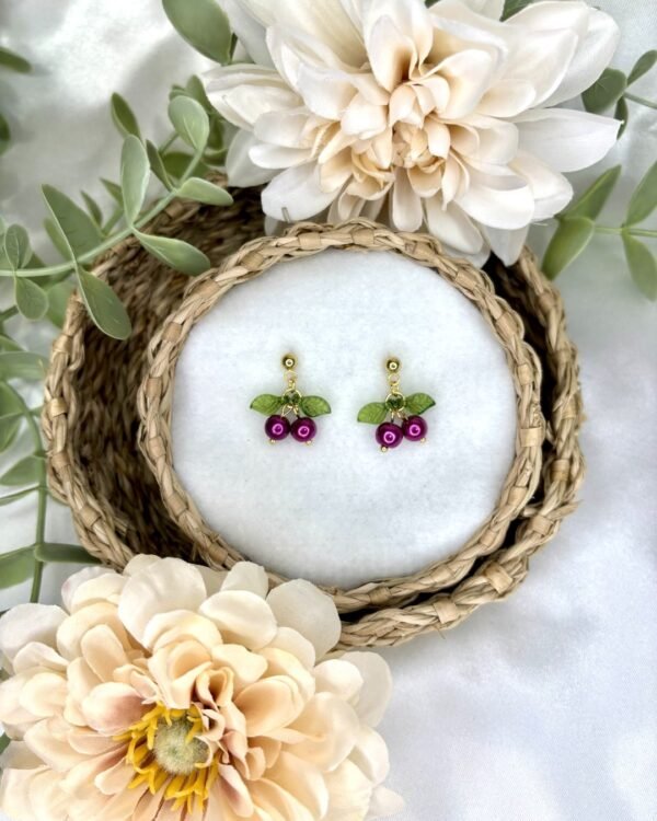 Kirsikka-korvakorut, kulta