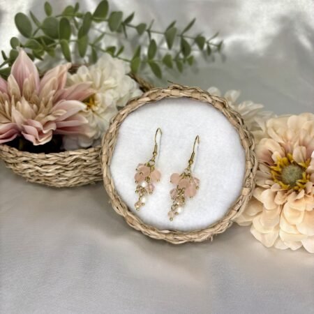 Nina-korvakorut, kulta-vaaleanpunainen