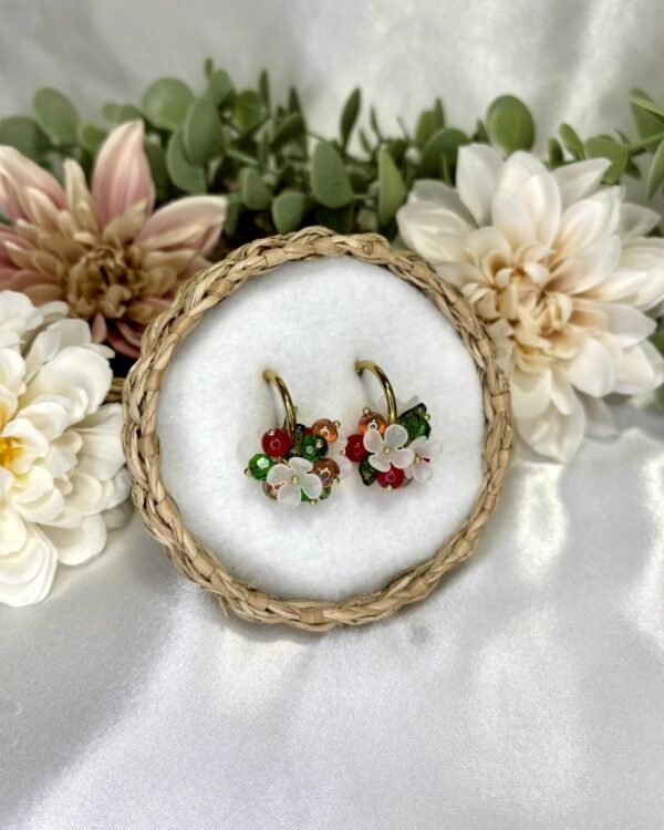 Emilia-korvakorut, punavihreä, kulta