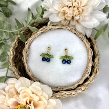 Mustikka-korvakorut, kulta