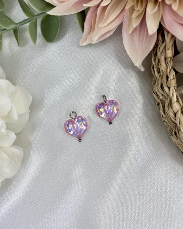 Lisäosa, Valentine, hopea-vaaleanpunainen 2 kpl