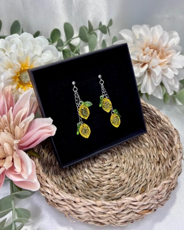 Limoncello-korvakorut, riippuva, hopea