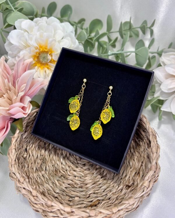 Limoncello-korvakorut, riippuva, kulta